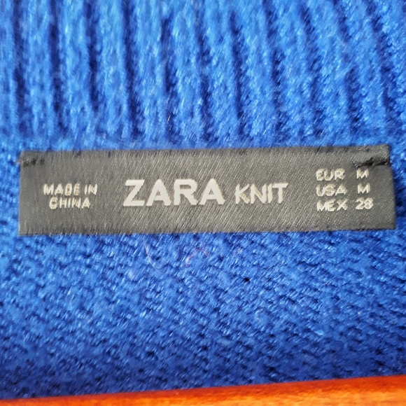 Zara Knit Half Zip Mockneck Sweater - Picture 2 of 4